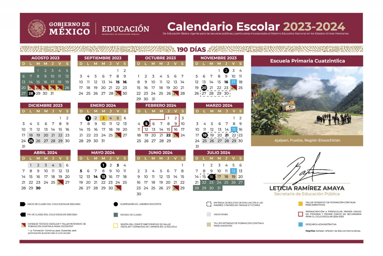 SEP da a conocer calendario 20232024 Yucatán al Minuto